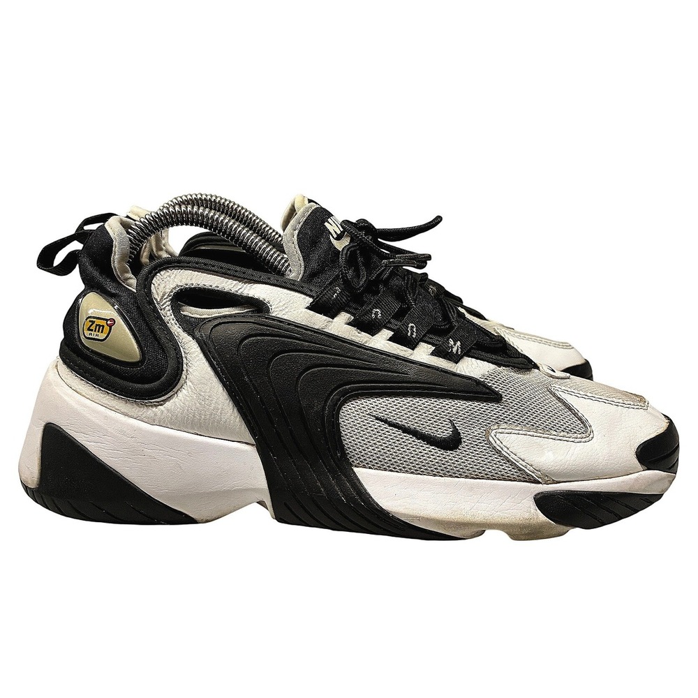 Nike Women's 8 Zoom 2K White Black Chunky Retro Running Sneakers Casual Flaw
